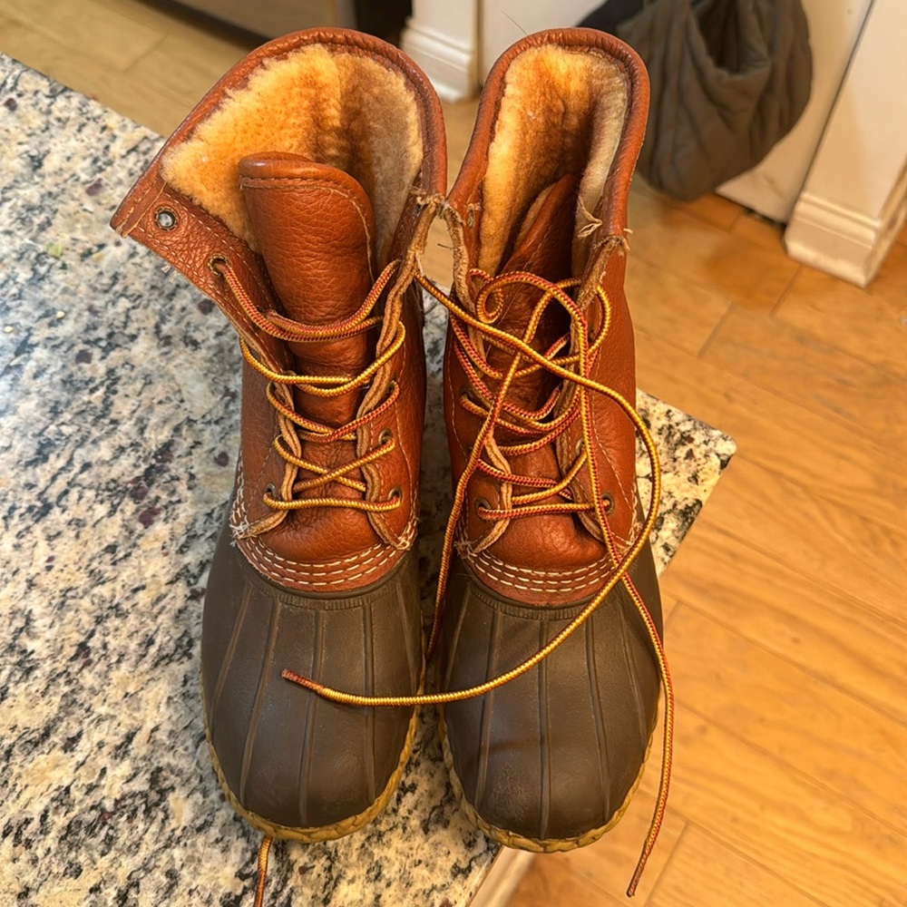 Bean boots - fur lined